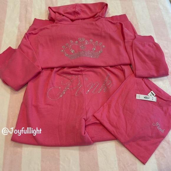 NEW X-Large PINK Limited Edition CARMINE ROSE Bling Bundle - Picture 4 of 15